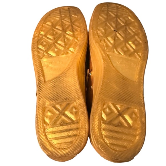 Converse All Star Chuck Taylor OX Leather Metallic Gold 153107C M10 W12 - Picture 6 of 6